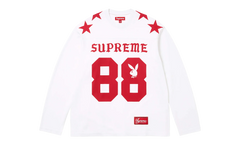 Playboy® L/S Football Top "SS26 - White" SU27097