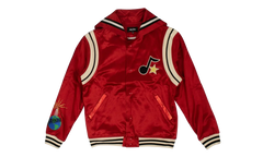 Satin Logo Cape Varsity Jacket "Red" 4925 100000308SLCV RED