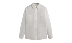 Lattice Floral Long-Sleeve Apollo Shirt "Silk" KHM032068 116