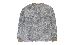 CAMO BURN OUT PRINT LONG SLEEVE T-SHIRT "Beige" A146010HNAS9DBA