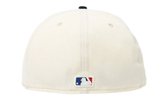 59FIFTY MLB ATLANTA BRAVES FITTED HAT "ERIC EMANUEL - Cream/ Navy" EE429
