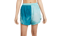 DRI-FIT REPEL MID-RISE 3" BRIEF-LINED TRAIL RUNNING SHORTS W/ POCKETS WMNS"Blue/Teal" DX1021 085