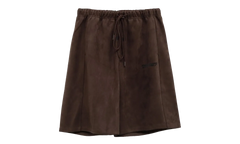 Suede Fleece Relaxed Short "Brown" 160HO254692F