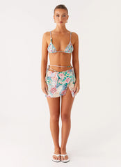 Miradelle Wrap Mini Skirt - Santorini Floral
