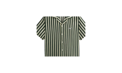Striped Thompson Camp Collar Shirt "Agate" KITH18