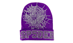 RHINESTONE WEB BEANIE "Purple" SP5der108
