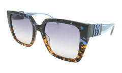 Square Sunglasses "BLUE/ORANGE TORTOISE" MCM723S-461