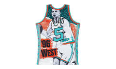 NBA Sublimated Jason Kidd Swingman Jersey "1996 All Star West - White" SMJYNG18436 ASWWHIT96JKI