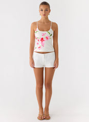 Garrix Bead Cami Top - Ivory Reef