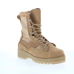 Belleville WP Steel Toe Combat Boot Made In USA Mens Brown Wide Boots