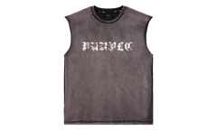 Worn Gothic Sleeveless Tee "Brown" P103 TBSP226