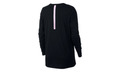 Foil Swoosh Logo Long Sleeve T-Shirt WMNS"Black/ Purple" 874120 010