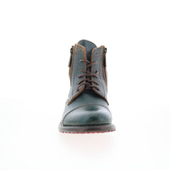 Bed Stu Bonnie II F321155 Womens Green Leather Lace Up Casual Dress Boots