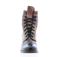 Bed Stu Judgement F385001 Womens Brown Leather Lace Up Casual Dress Boots