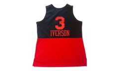 NBA Allen Iverson Reload 2.0 Swingman Jersey "2003 Philadelphia 76ers - Black / Red" SMJYGS20112 P76BKRD03AIV