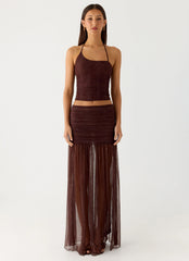Sparkling Night Top - Chocolate