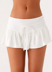 Landon Mini Skort - White