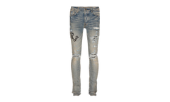 Old English Logo Bandana Patch Jeans "Clay Indigo Multi" PS22MDS148 408B