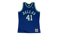 NBA Dirk Nowitzki Swingman Road Jersey "1998 Dallas Mavericks - Royal" SMJYGS18158 DMAROYA98DNO
