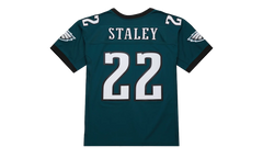 NFL Duce Staley Dark Jersey "2002 Philadelphia Eagles - Green" JY8626 PEAGREN