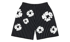 Pinstripe Wreath Sweatshorts "Black" DT538