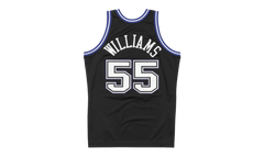 NBA Jason Williams Authentic Jersey "1998 Sacramento Kings - Black" AJY4LG19022 SKIBLCK98JWI