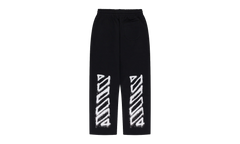 Spray Can Diagonal Sweatpants "Black" OFW MBTM 0091