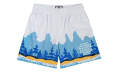 EE BASIC SHORT "SS24 - White/Aqua" EE709