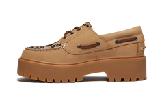 Stone Street Platform Boat WMNS "Leopard Print - Beige Nubuck" TB0A2GVF EN3