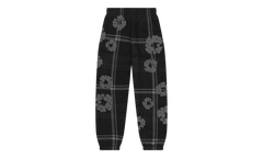 Plaid Cotton Wreath Sweatpants "Black" DT384