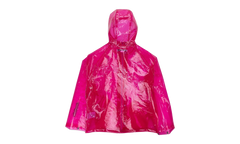 Transparent Hooded Raincoat "Pink" ASO XOTW 0002