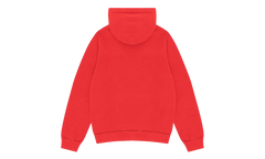 Embroidered Floral Logo Hoodie "Red" DT315