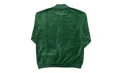 Croc Jacquard Velour Track Jacket "Green" SMT223 GRN
