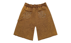 Carpenter Distressed Shorts "Muddy Brown Wash" GS194