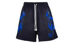 Flame Shorts "Black / Blue" HSR098
