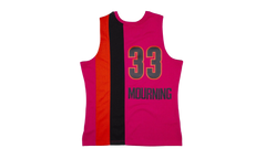NBA Alonzo Mourning Reload Swingman Jersey "2005 Miami Heat - Pink" SMJYCP19297 MHEPINK05AMO